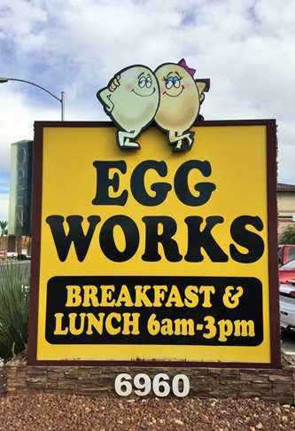 Egg Works Monument Sign 