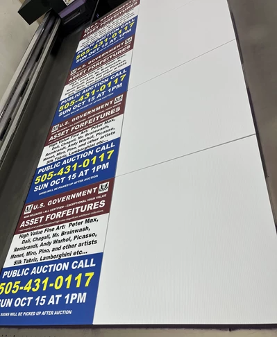 Custom Sign Printing Services | Professional Services